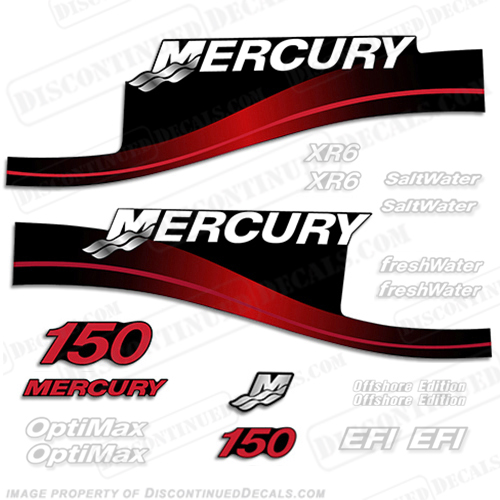 Mercury 150hp Decal Kit - 1999-2004 All Models Available (Red) mercury 150, mercury 150hp, mercury 150 decals, mercury 150 hp, mercury saltwater, mercury saltwater decals, mercury freshwater decals, mercury efi decals, mercury optimax decals, mercury xr6 decals, mercury offshore edition decals, mercury efi saltwater decals, mercury optimax saltwater decals, mercury efi freshwater decals, mercury efi saltwater decals, mercury saltwater, mercury freshwater, mercury efi, mercury optimax, mercury xr6, mercury offshore edition, mercury efi saltwater, mercury optimax saltwater, mercury efi freshwater, mercury efi saltwater, merc decals, merc 150, merc 150 decals, optimax saltwater, efi saltwater, offshore edition, xr6, efi freshwater, mercury 150 optimax saltwater, mercury 150 optimax saltwater decals