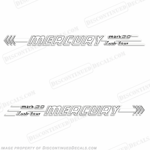 Mercury 1956 30HP Outboard Engine Decals INCR10Aug2021