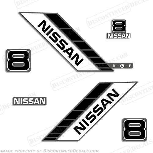 Nissan 8hp Decal Kit - 1990s INCR10Aug2021