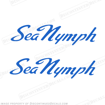 Sea Nymph Boat Decals (Style 1) - Any Color! INCR10Aug2021