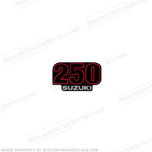 Suzuki Single "250" Decal - Front INCR10Aug2021