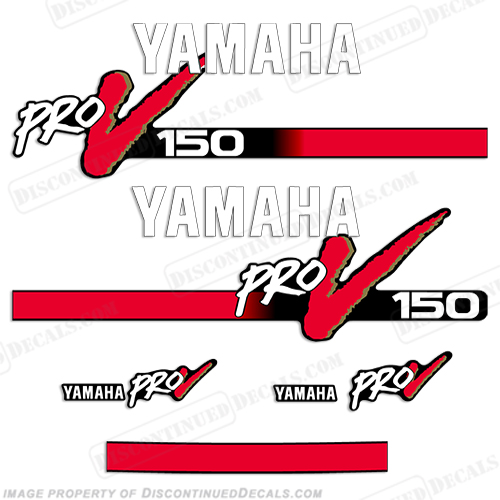 Yamaha 150hp ProV Decal Kit INCR10Aug2021