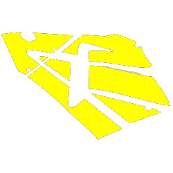 600RR Left Fairing Decals (Yellow) INCR10Aug2021