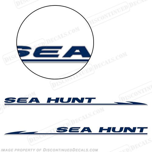 Sea Hunt Boat Decals - 2 Color! seahunt, INCR10Aug2021