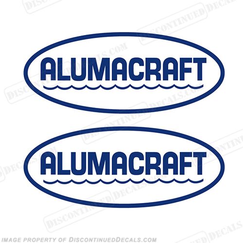Alumacraft Boat Logo Decals - Style 1 (Set of 2) aluma craft,INCR10Aug2021 