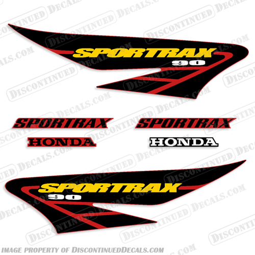 Honda Sport Trax ATV Decals - 2001-2004 honda, atv, sporttrax, sport, trax, offroad, off road, decals, decal, stickers, motor, bike, motorbike, streetbike, motorcycle, cycle, 2004, 2001, 2002, 2003, 01, 02, 03, 04, 90ex, 90cc, 