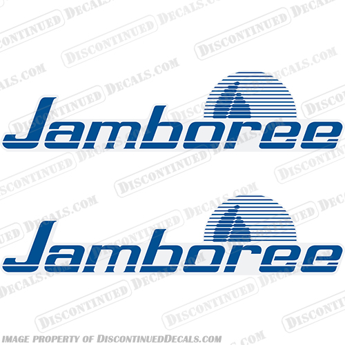 Jamboree by Fleetwood RV Logo Decals (Set of 2) Style 1 - Any Color  rv, decals, fleetwood, jamboree, style, 2, 1, any, color, motorhome, camper, stickers, decal