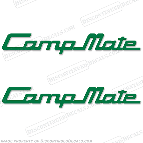 Campmate RV Logo Decals - (Set of 2) Any Color! camp, mate, camp mate, INCR10Aug2021