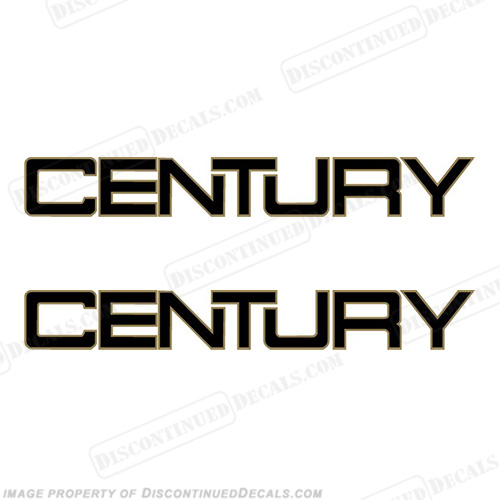 Century Boats Logo Decals - 2 Color! INCR10Aug2021