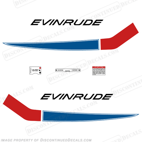 Evinrude 1968 18hp Decal Kit INCR10Aug2021