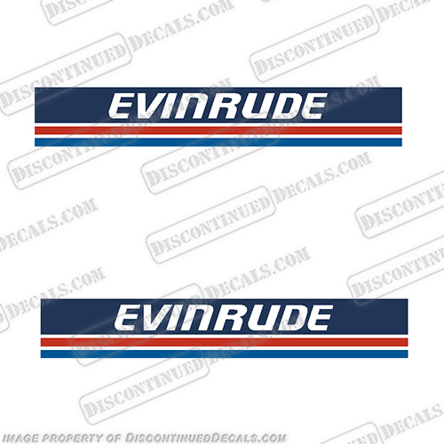 Evinrude Electric Trolling Motor Decals  evinrude, electric, trolling, motor, decal, sticker, kit, set