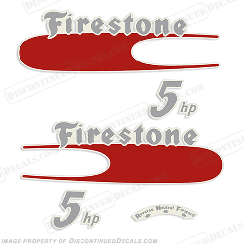 Firestone 1957 5hp Outboard Decal Kit firestone, outboard, decal, 5hp, 5, hp, 1957, 57', 57, INCR10Aug2021