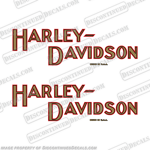Harley-Davidson 1905-1908 Motorcycle Fuel Tank Decals (Set of 2) Harley, Davidson, Harley Davidson, 1905, 1908, 1200,  road, king, 1970, 1971, 1972, 1973, 1974, 1975, 1976, 1977, 1978, 1979, 1980, 1981, 1982, , 2000, 99', 99, 00', 00, 2009, 2010, 2012, 2011, 2013, 2014, softtail, soft-tail, harley-davidson, v, decal, sticker, emblem, flhr, FLH, road, king, roadking,INCR10Aug2021