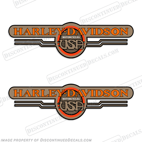 Harley-Davidson Dyna Convertible Orange/Gold (Set of 2) - 1994 Harley, Davidson, harley davidson, soft, tail, conv, convertible, 1994, 94',  wr,k,r, harleydavidson, flsti, flstfi, fat, boy, dyna, low, rider, ryder, lowrider, lowryder, 06', '06, 2006, orange, gold, red, INCR10Aug2021
