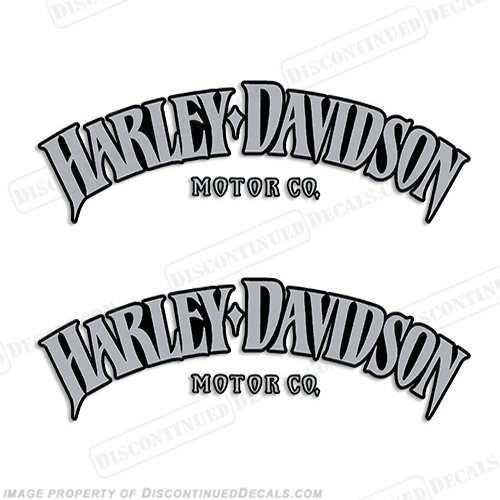 Harley-Davidson Fuel Tank Motorcycle Decals (Set of 2) - Style 7 INCR10Aug2021
