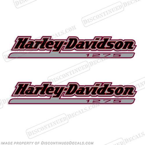 Harley-Davidson Fuel Tank Decals (Set of 2) - Sport XL 1275 - RED  harley, harley davidson, harleydavidson, sport, 1275, xl, 1275xl, red, INCR10Aug2021