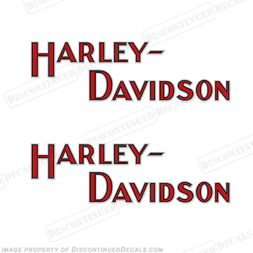 Harley-Davidson Fuel Tank Motorcycle Decals (Set of 2) - Style 5 harley, davidson, harley-davidson, style, 5, fuel, tank, motor, gas, engine, sticker, logo, decal, decals, cycle, motorcycle