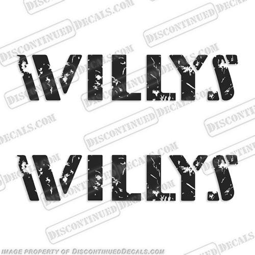 Jeep Willys Decal (set of 2) INCR10Aug2021