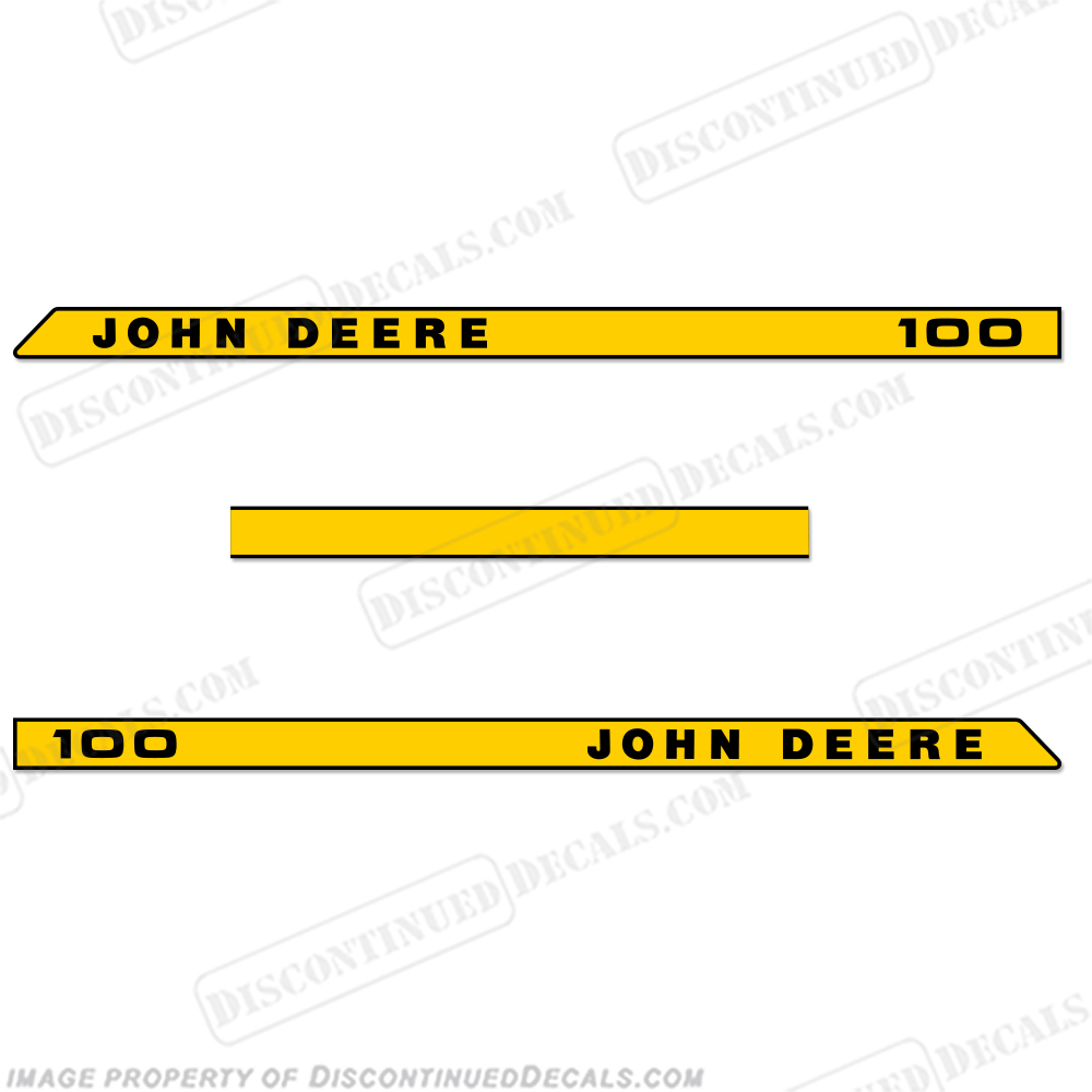 John Deere 100 Riding Lawn Mower Decals  INCR10Aug2021