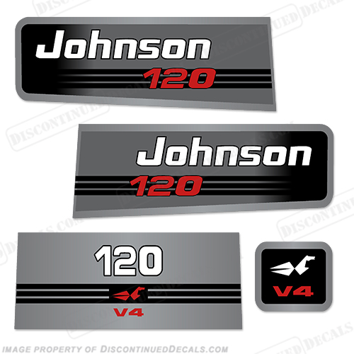 Johnson 120hp V4 Decals INCR10Aug2021