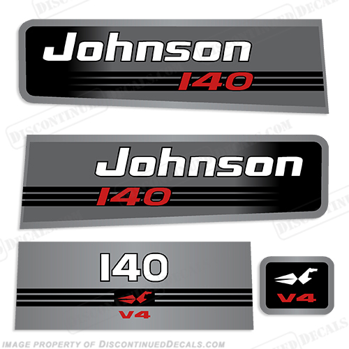 Johnson 140hp V4 Decals - 1992 - 1995 INCR10Aug2021