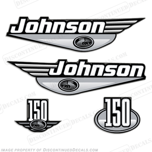Johnson 150hp Decals - 1999 (Silver) 150 hp,INCR10Aug2021