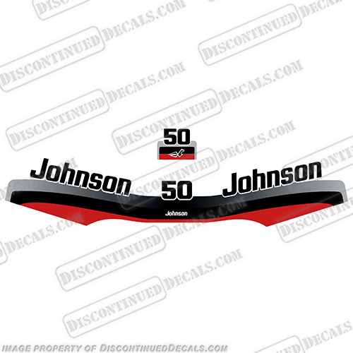 Johnson 1997-1998 50hp Decal Kit  INCR10Aug2021