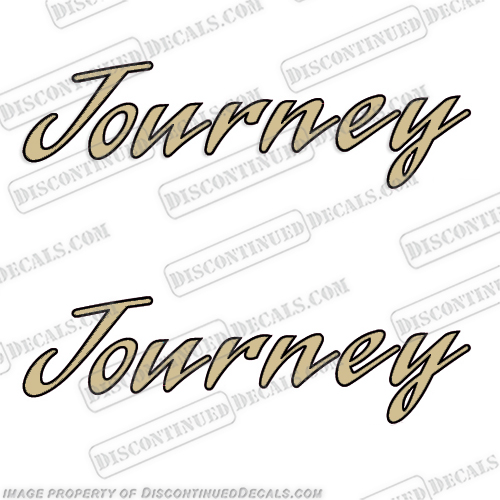 Journey RV Decals  ANY COLOR! (Set of 2) - 2 Color  journey, rv, camper, motorhome, decals, decal, sticker, kit, set, INCR10Aug2021