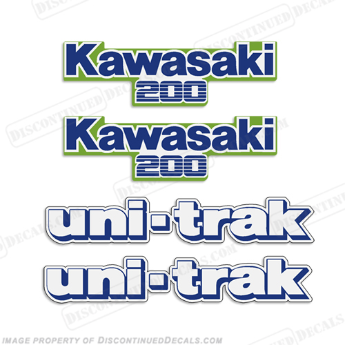Kawasaki KDX 200 Decal Kit - 1987 INCR10Aug2021