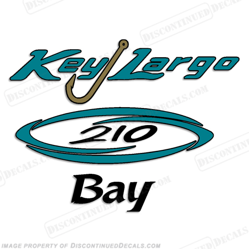 Key Largo 201 Bay Boat Decal INCR10Aug2021