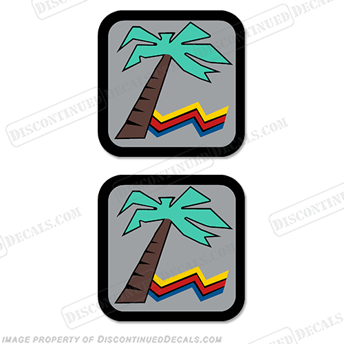 Key West 1720 Palm Tree Decals (Set of 2) - 1995 INCR10Aug2021