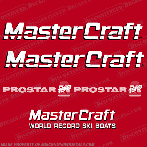 MasterCraft ProStar 190 Boat Decals Master, Craft, pro, star, prostar 1990's, 1980's, 1980s, 1990s, 90, 80, 90's, 80's, 90s, 80s, 190, 1990, 1991, 1992, 1993, 1994, 1995, 1996, 1997, 1998, pro, sport, boat, decals,
