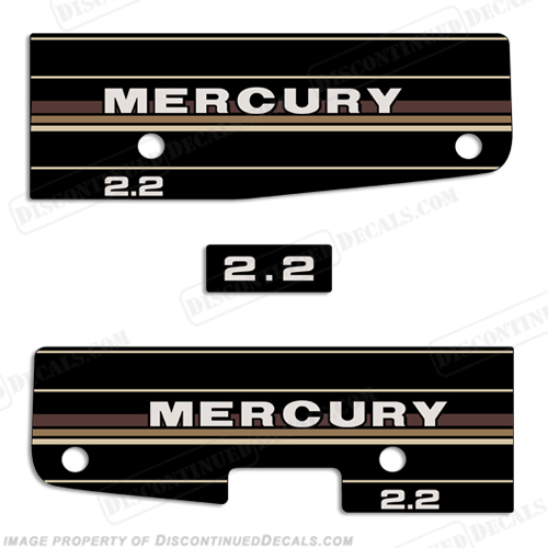 Mercury 1984-1985 2.2hp Outboard Decals Mercury, 2.2, 2, 1984, 1985,INCR10Aug2021