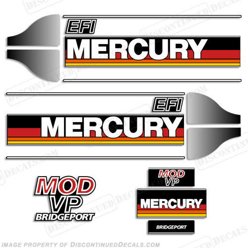 Mercury 1986-1995 2.4 Litre MOD VP Bridgeport Decals INCR10Aug2021