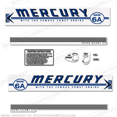Mercury 1959 Mark 6A Blue Decals INCR10Aug2021
