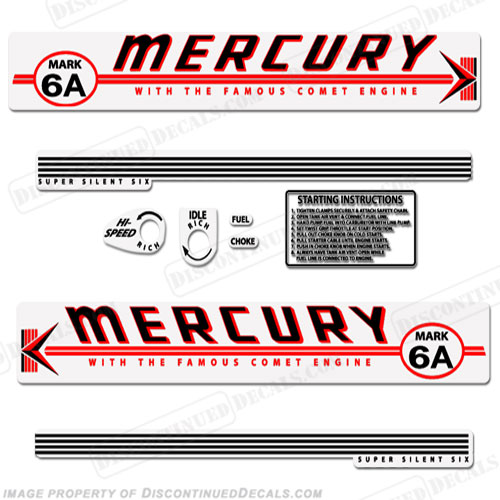 Mercury 1959 Mark 6A Red Decals INCR10Aug2021