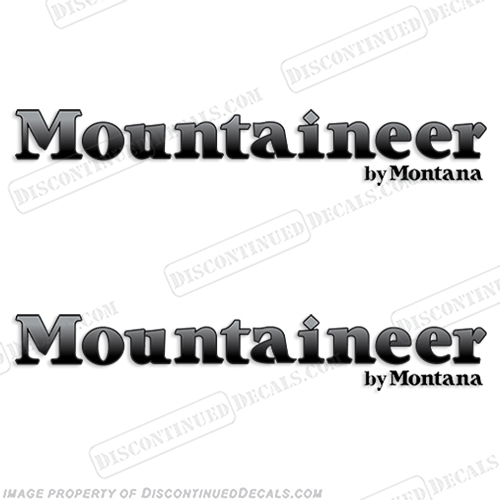 Mountaineer by Montana Logo RV Decals (Set of 2) INCR10Aug2021