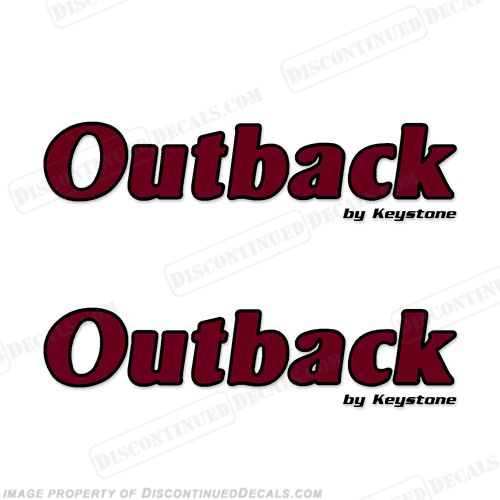 Outback by Keystone RV Decals (Set of 2) - 2 Color INCR10Aug2021