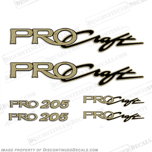 ProCraft Boats & Pro205 Logo Decal Package procraft, pro-craft, INCR10Aug2021