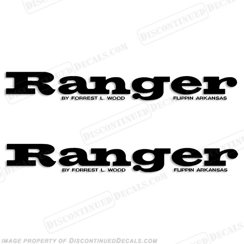 Ranger "by Forest Wood" Decals (Set of 2) - Any Color! INCR10Aug2021