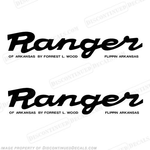 Ranger Script Style Decals (Set of 2) - Any Color! INCR10Aug2021