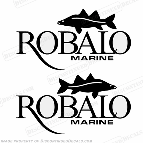Robalo Marine Logo w/ Fish Decals - Any Color! INCR10Aug2021