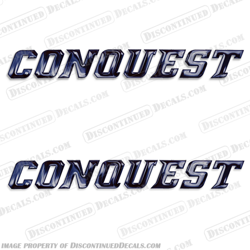 Gulfstream Conquest RV Decals (Set of 2) - Style 3 gulf, stream, gulfstream, conquest, style3, style, 3, travel, trailer, motorhome, RV, rv, camper, 5th wheel, recreational, vehicle, caravan, 