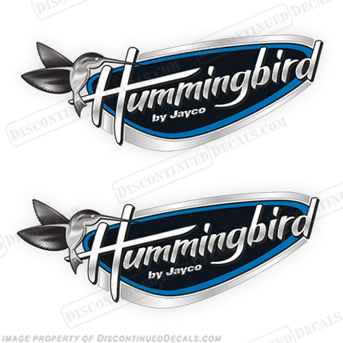 Hummingbird by Jayco RV Logo Decals (Set of 2) humming bird, humming-bird, INCR10Aug2021