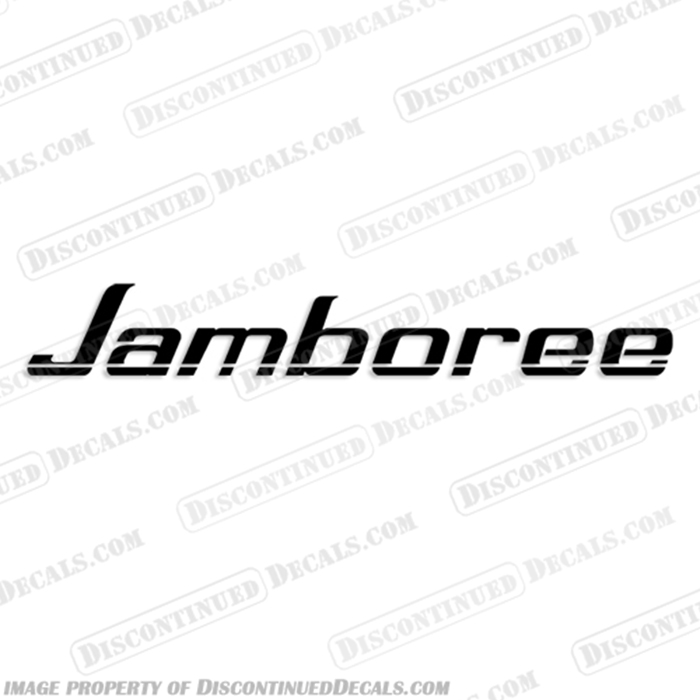 Jamboree by Fleetwood RV Logo Decal (Single)  Any Color!  Jamboree, by, fleetwood, rv, decal, decals, set, sticker, kit, any, color, single, logo, motorhome, travel, trailer, camper, 