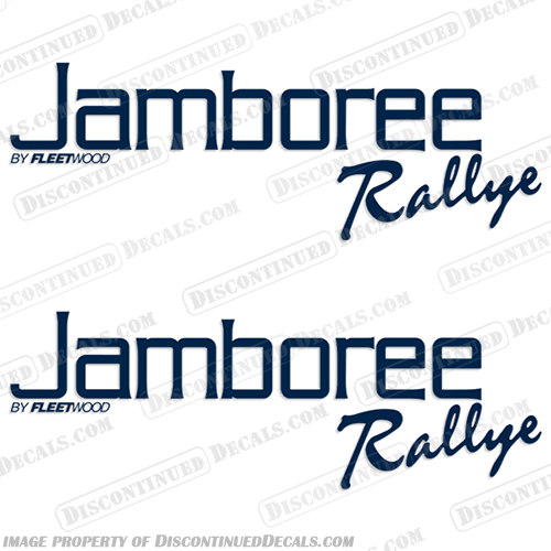 Jamboree Rallye by Fleetwood RV Decals (Set of 2) Any Color!  jamboree, rallye, by, fleetwood, rv, decals, any, color, stickers, motorhome, camper, travel, trailer, set, of, 2, 