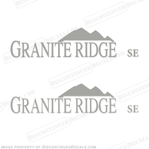Jayco "Granite Ridge" RV Decals - (Set of 2) Any Color! INCR10Aug2021