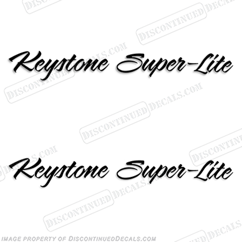 Keystone Super-Lite RV Decals (Set of 2) - Any Color! super, lite, INCR10Aug2021