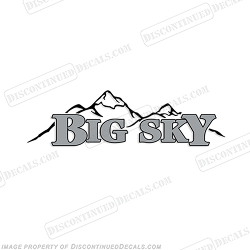 Montana Big Sky Logo RV Decal bigsky, INCR10Aug2021