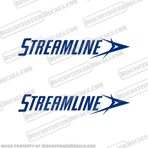 Imperial Streamline RV Decals - (Set of 2) Any Color!  rv, decals, streamline, imperial, vintage, camper, travel, trailer